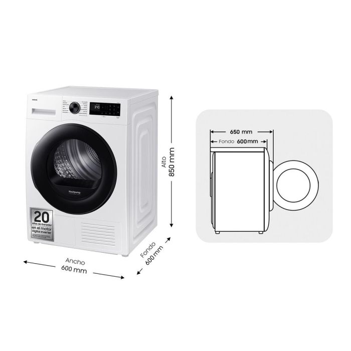 Secadora Samsung SECADORA9KGCONINTELIGENCIAARTI 9 kg 4 Secadora Samsung SECADORA9KGCONINTELIGENCIAARTI 9 kg 4