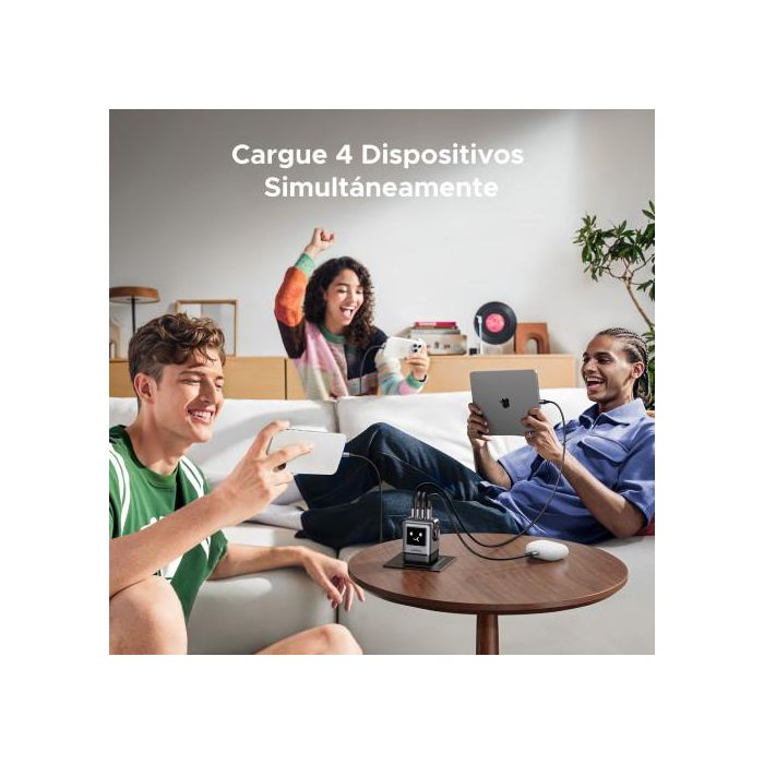 UGREEN 45515B Cargador USB-C 100W Carga Rápida GaN para Portátil, Teléfono Móvil, Batería Portátil, Gris 3