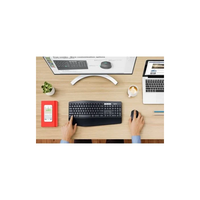 Logitech MK850 Combo Teclado + Ratón Inalámbricos, Bluetooth y Receptor Unifying, Dual, Ergonómico, Silencioso, para PC