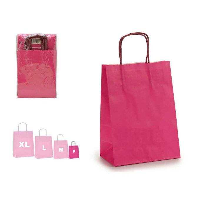 Bolsa de Papel Magenta Mini Pincello 18x31 cm - Rosa (150 Unidades) Bolsa de Papel Magenta Mini Pincello 18x31 cm - Rosa (150 Unidades)