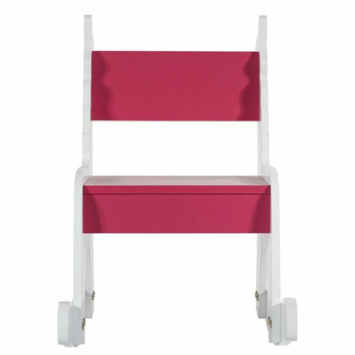 Silla mecedora Alexandra House Living Blanco Rojo Madera MDF 33 x 55 x 51,5 cm Infantil Jirafa 5