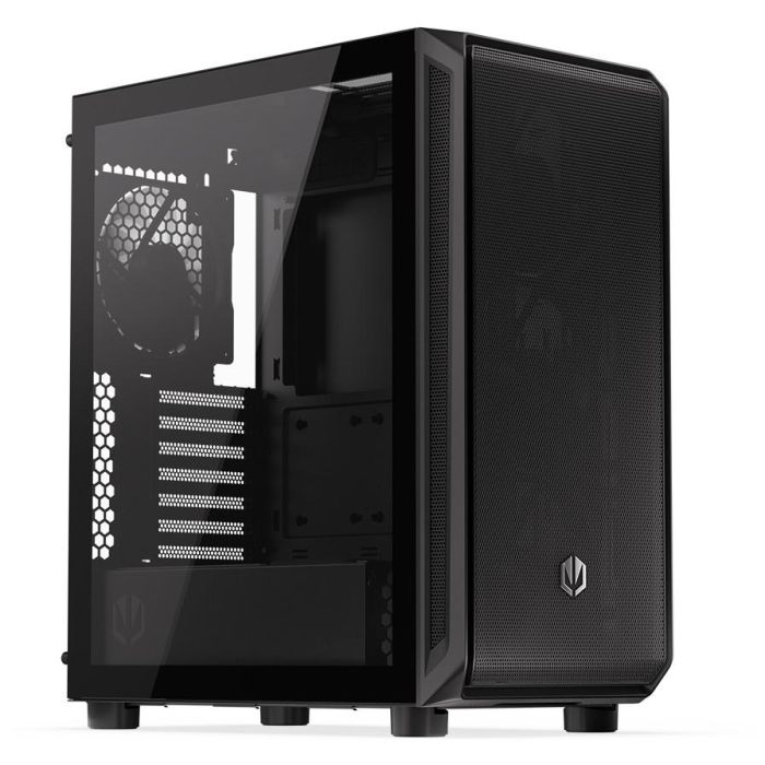 ENDORFY EY2A010 ARX 500 Air TG Black - Caja PC Midi Tower Gaming con Panel y Ventana Lateral de Vidrio Templado 1