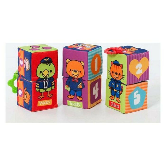 Bolsa cubos aprendizaje de tela 6 piezas 6 Bolsa cubos aprendizaje de tela 6 piezas 6
