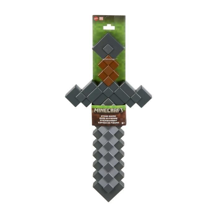 Figura Minecraft Espada De Piedra Jcv19 Mattel