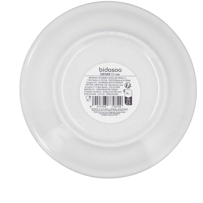 Plato Pan Porcelana Deneb Hydrozero Bidasoa 15 cm (6 Unidades) 6 Plato Pan Porcelana Deneb Hydrozero Bidasoa 15 cm (6 Unidades) 6