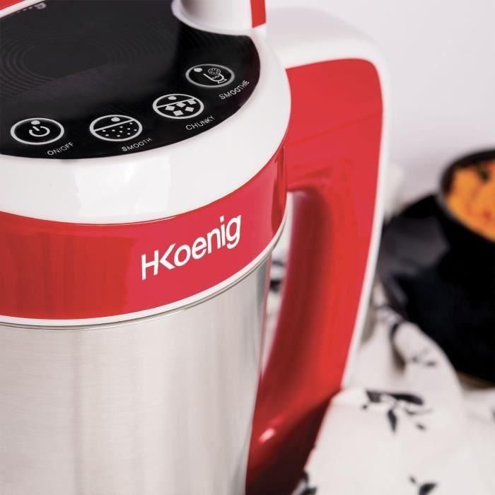 H.Koenig MXC18 Batidora con Calefacción 850 W, 1,1 L, Acero Inoxidable, 2 Programas de Cocción 3 H.Koenig MXC18 Batidora con Calefacción 850 W, 1,1 L, Acero Inoxidable, 2 Programas de Cocción 3