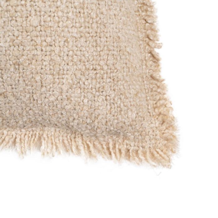 Cojín Beige Algodón-Poliéster 50 X 30 cm