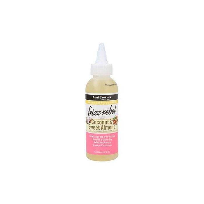 Aunt Jackie's Aceite Capilar Anti-Frizz Coco & Almendra Dulce 118ml - Suaviza y da Brillo al Cabello