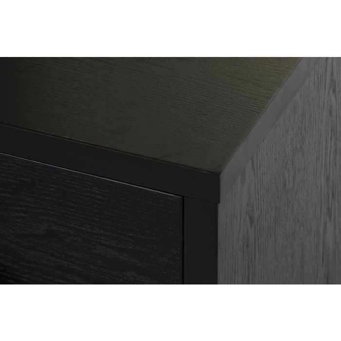 DKD Home Decor Mesita De Noche Oriental Negro Dorado 40 x 50 x 40 cm 2