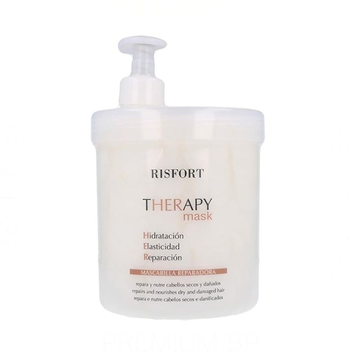 Risfort Therapy Mascarilla Capilar Intensiva 1000 ml con Keratina, Proteína de Trigo e Hidrolizado de Seda