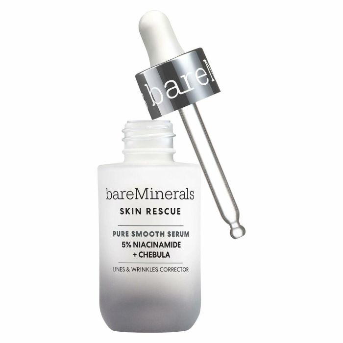 Bare Minerals SKIN RESCUE PURE SMOOTH SERUM Antiarrugas y Antiedad, Corrector de Líneas y Arrugas con 5% Niacinamida, Piel Sensible 30ml