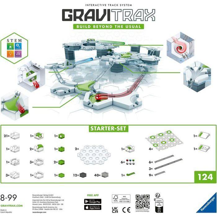 Ravensburger GraviTrax Starter Set - Juego de Construcción y Pistas de Canicas, 124 Piezas, Edición Multilingüe, Edad 8+ Años 3 Ravensburger GraviTrax Starter Set - Juego de Construcción y Pistas de Canicas, 124 Piezas, Edición Multilingüe, Edad 8+ Años 3