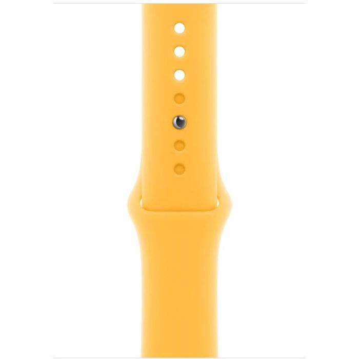 Apple Correa deportiva para Apple Watch 42mm, 44mm, 45mm, 49mm, Fluoroelastómero, Amarillo Solar, Talla S/M
