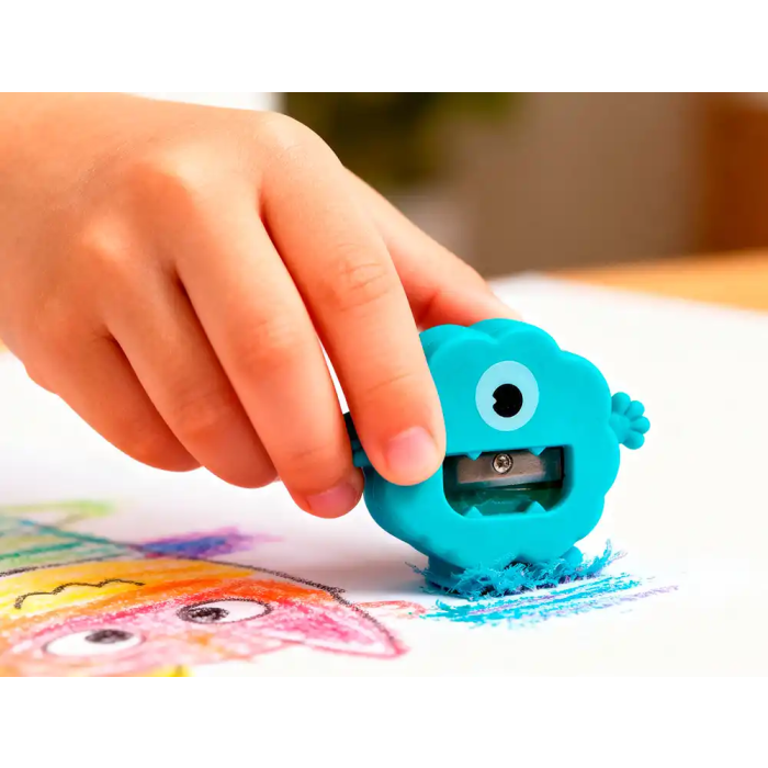 Imaginovo Goma de borrar Monstruo con Sacapuntas Colores Surtidos Fantasía Escolar 4