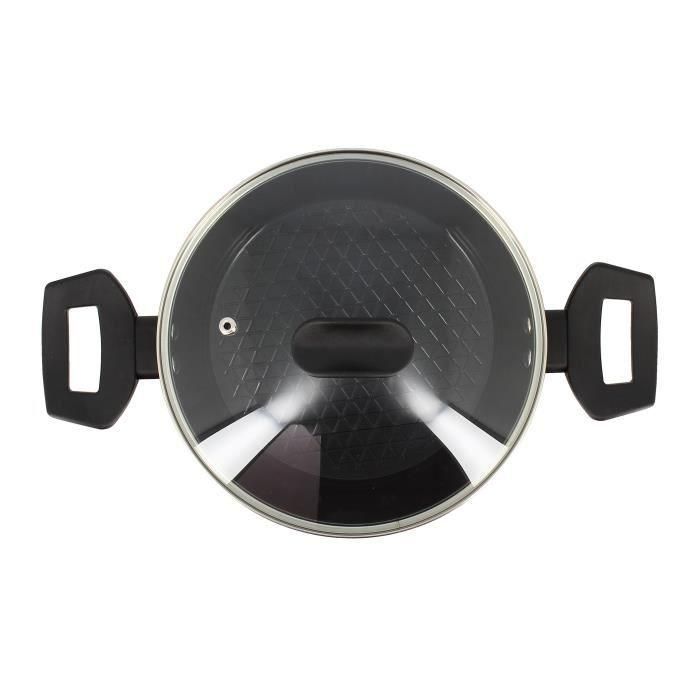 Horno holandés - MENASTYL - 6020646 - Aluminio forjado - 20 cm - Negro - Apto para todo tipo de fuegos, incluida inducción 2 Horno holandés - MENASTYL - 6020646 - Aluminio forjado - 20 cm - Negro - Apto para todo tipo de fuegos, incluida inducción 2
