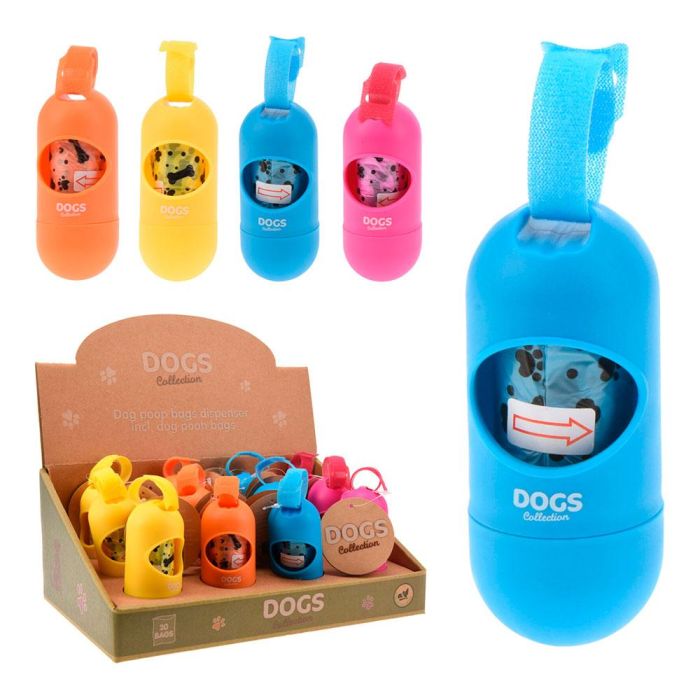Portabolsas + 20 bolsas higiénicas, colores surtidos Portabolsas + 20 bolsas higiénicas, colores surtidos