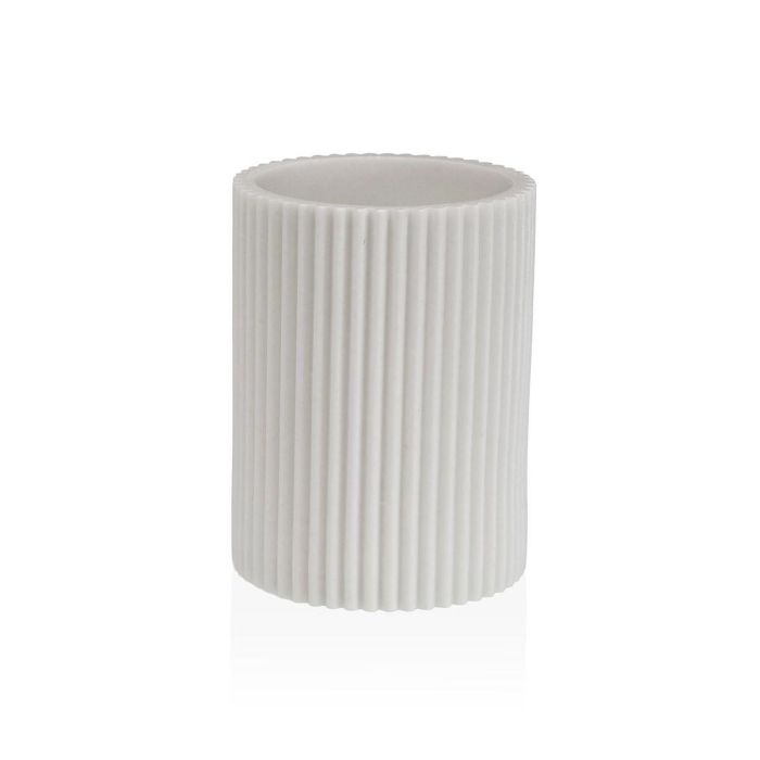 Portacepillos de Dientes Versa Blanco Resina 6,9 x 10,2 x 6,9 cm 0 Portacepillos de Dientes Versa Blanco Resina 6,9 x 10,2 x 6,9 cm 0