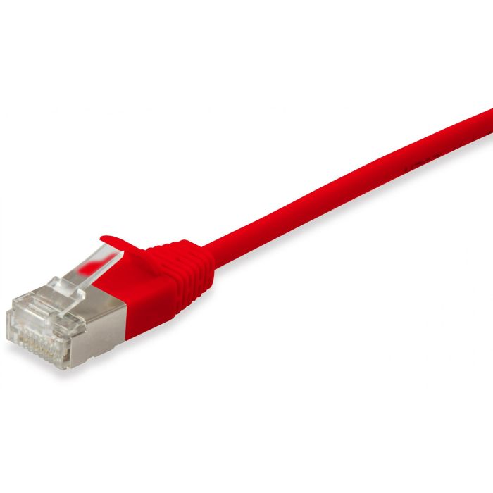 Equip Patchkabel Cat6A F/FTP 2xRJ45 0.25m rot Slim LSZH Polybeutel 1