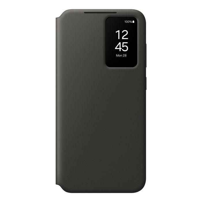 Samsung Galaxy S24 FE Smart View Wallet Case - Funda Cartera con Ventana Interactiva y Bolsillo para Tarjetas, Negro