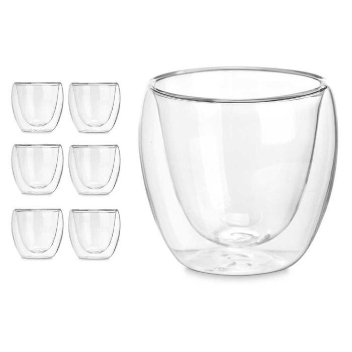 Vaso de Vidrio Borosilicato Café 100 ml Vivalto - 6.5x6x6.5 cm (24 Unidades) 1 Vaso de Vidrio Borosilicato Café 100 ml Vivalto - 6.5x6x6.5 cm (24 Unidades) 1