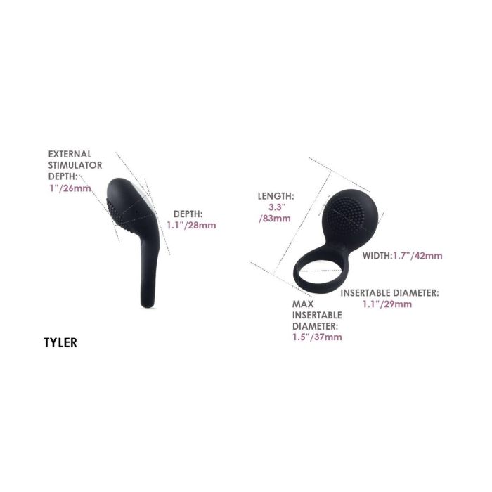 Anillo Vibrador Svakom Tyler Negro 23 Anillo Vibrador Svakom Tyler Negro 23