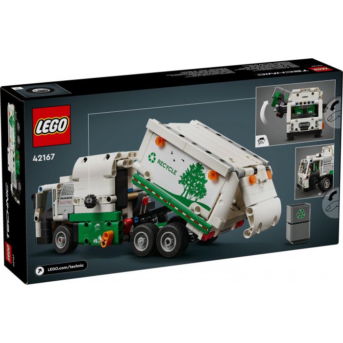 LEGO 42167 Camión de Residuos Mack LR Electric Technic para +8 años 12 LEGO 42167 Camión de Residuos Mack LR Electric Technic para +8 años 12