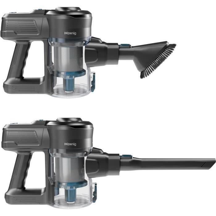 Aspiradora vertical inalámbrica 2 en 1 - H.KoeNIG - UP610 - PowerClean - 150 W - 0,8 L - Azul 3 Aspiradora vertical inalámbrica 2 en 1 - H.KoeNIG - UP610 - PowerClean - 150 W - 0,8 L - Azul 3