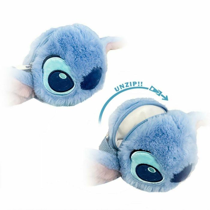 Cerdá Bolso de Peluche para Niños - Diseño Stitch Azul, Medidas 16 x 28 x 11 cm - Ideal para Edades de 3 Años en Adelante 2