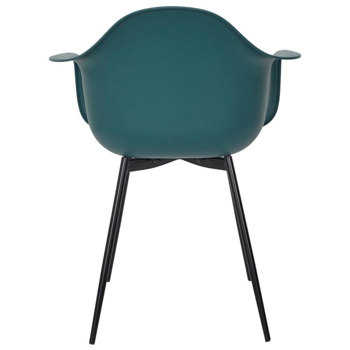 Home Deco Factory Silla Butaca Gustav Azul, Estilo Escandinavo, Polipropileno, Patas de Hierro Negro, 62x59x85 cm 4 Home Deco Factory Silla Butaca Gustav Azul, Estilo Escandinavo, Polipropileno, Patas de Hierro Negro, 62x59x85 cm 4