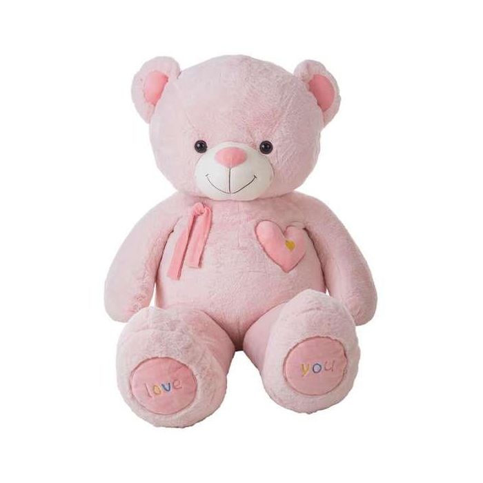 Peluche oso valentin rosa140 cm