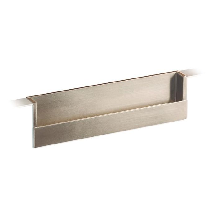 VIEFE Tirador de Mueble Serie Flat Zamak 160mm, Acabado Níquel Cepillado