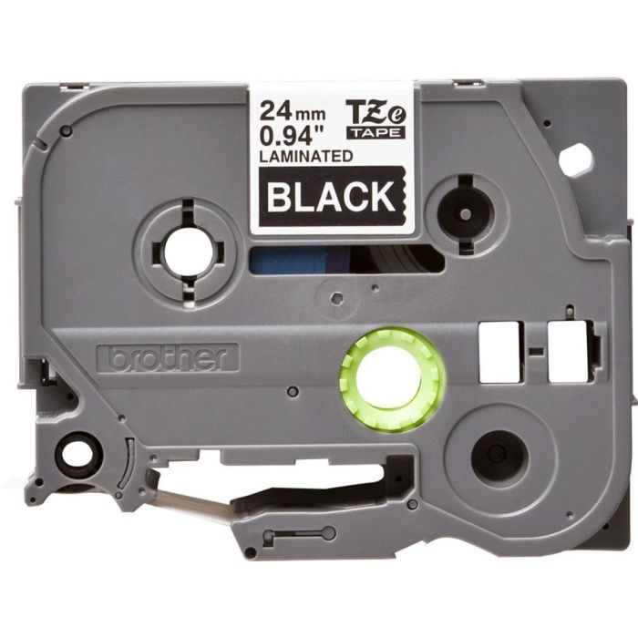 BROTHER Cinta laminada negro/blanco 24mm