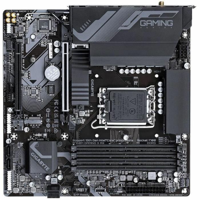 GIGABYTE GIG1698106358865 Placa base B760M Gaming X AX DDR5 hasta 7600 MHz Wi-Fi 6E LAN 2.5GbE 2 GIGABYTE GIG1698106358865 Placa base B760M Gaming X AX DDR5 hasta 7600 MHz Wi-Fi 6E LAN 2.5GbE 2
