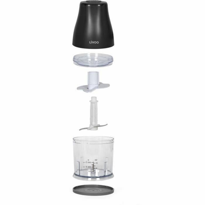 Picadora Livoo Chopper Negro 400 W Acero Inoxidable 3 Picadora Livoo Chopper Negro 400 W Acero Inoxidable 3