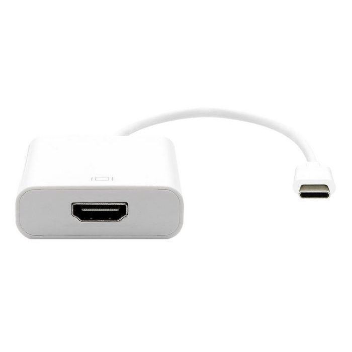 Garbot Adaptador USB 3.1 Tipo C a HDMI M/F Blanco 20cm Garbot Adaptador USB 3.1 Tipo C a HDMI M/F Blanco 20cm