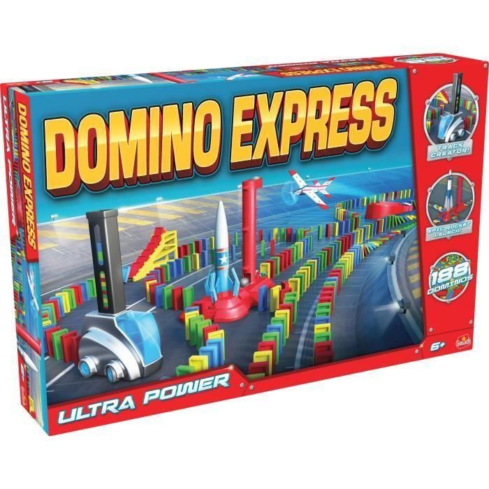 Goliath GOL8720077287938 Domino Express Ultra Power - Juego de Construcción de Domino para Circuitos Espectaculares, Niños +6 años 1 Goliath GOL8720077287938 Domino Express Ultra Power - Juego de Construcción de Domino para Circuitos Espectaculares, Niños +6 años 1
