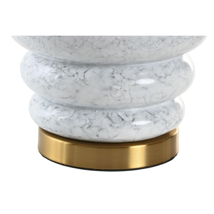 Lampara Sobremesa Glam DKD Home Decor Blanco Dorado 43 x 72 x 43 cm 4 Lampara Sobremesa Glam DKD Home Decor Blanco Dorado 43 x 72 x 43 cm 4