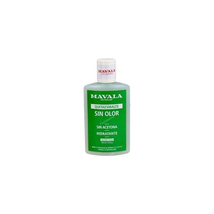 Mavala Quitaesmalte Crystal Sin Olor y Sin Acetona, Fórmula Suave para Uñas Frágiles, Delicadas y Secas, Biodegradable 100 mL
