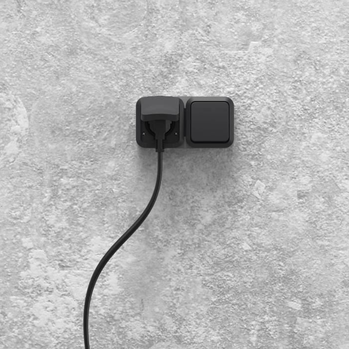 Toma doble - QUARX - Aqua Pro - Exterior, vertical, IP55, 250V, 16A 2 Toma doble - QUARX - Aqua Pro - Exterior, vertical, IP55, 250V, 16A 2