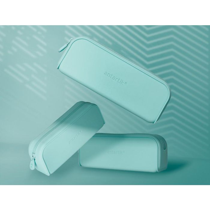 Estuche Portatodo Antartik Prisma Silicona Soft Rectangular 185x50x75 mm Menta 9