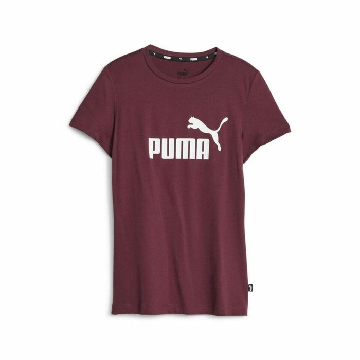 Camiseta de Manga Corta Infantil Puma Ess Logo Granate 0 Camiseta de Manga Corta Infantil Puma Ess Logo Granate 0