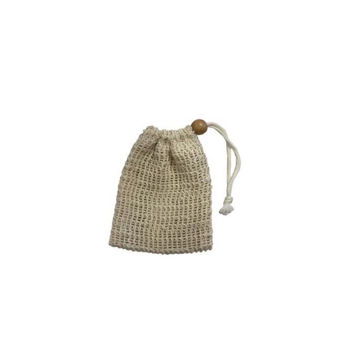 NATURASPA Bolsa de Sisal y Algodón para Jabón Sólido Exfoliante - Zero Waste