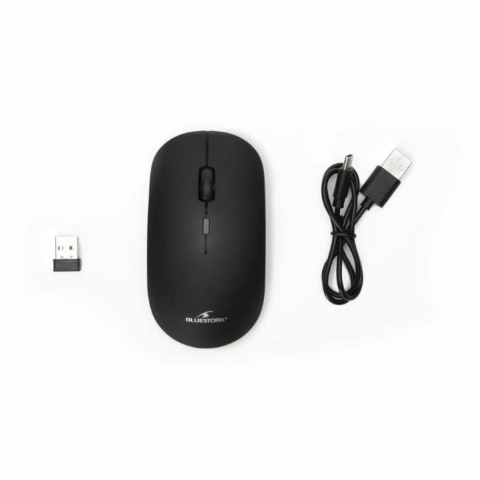 THE G-LAB M-WL-OFF100-BLACK Ratón Inalámbrico Dual (2,4g/Bluetooth) Recargable Compatible Mac/Windows Negro 4