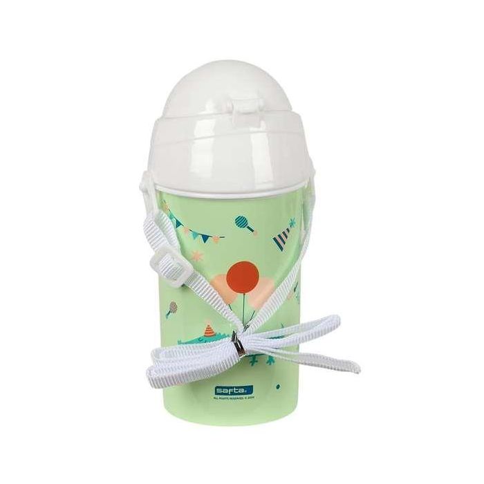 Botella de Agua Safta Fiesta Verde PVC 500 ml 2 Botella de Agua Safta Fiesta Verde PVC 500 ml 2