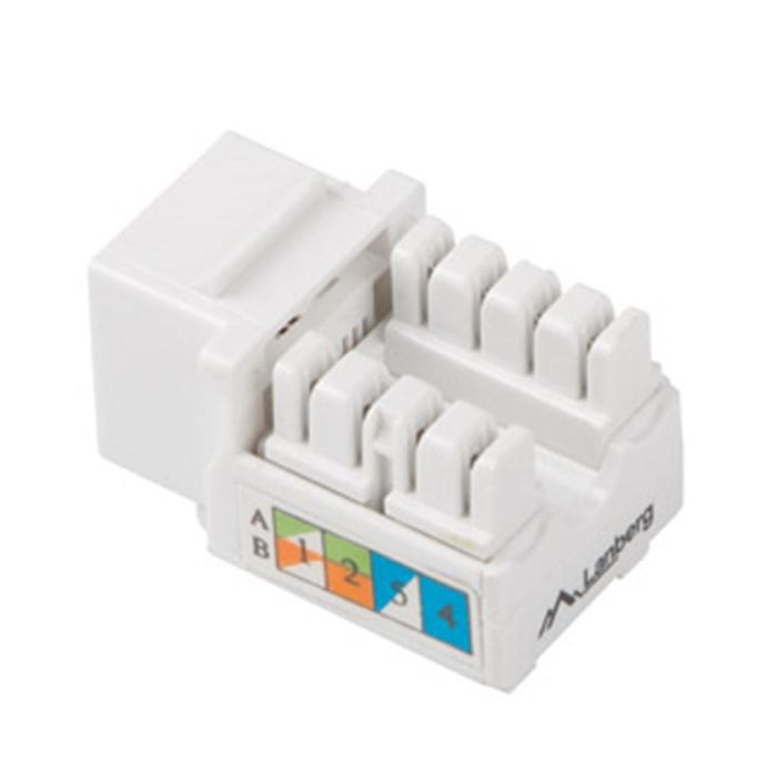 Lanberg Conector Keystone Cat 5E UTP RJ45 para Montaje en Paneles y Marcos Eléctricos