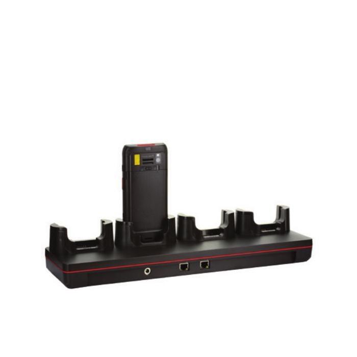 Honeywell CT40 Booted Net Base para Ethernet y Recarga, hasta 4 Ordenadores con Bota Protectora (CT40-PB-00 o CT40-PB-XP) EU