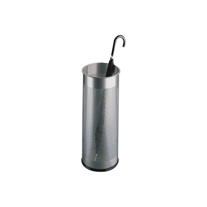 Durable Paraguero de metal 285 Litros, Acero inoxidable, Plata, 260x620x260 mm