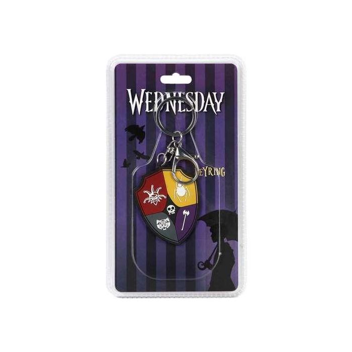 Karactermania Llavero Brand Miércoles Crest PVC Multicolor 5 x0,6 x6 cm 4 Karactermania Llavero Brand Miércoles Crest PVC Multicolor 5 x0,6 x6 cm 4