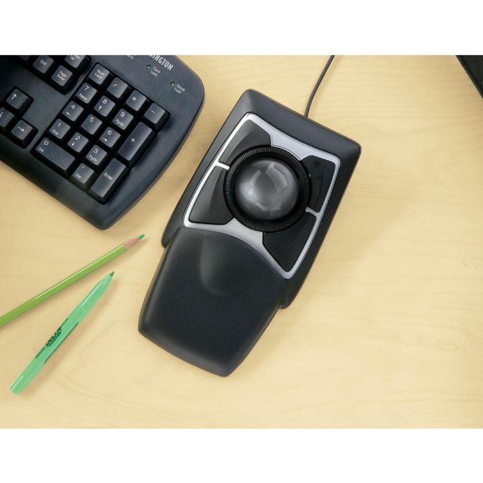 Kensington Expert Mouse Trackball con Cable, Ambidextro, USB, 400 DPI, Negro para Oficina 1