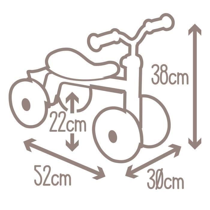 Smoby Correpasillos Rookie Rosa con 4 Ruedas, Sillín, Manillar de Dirección y Cesta de Transporte. A partir de 12 Meses 4